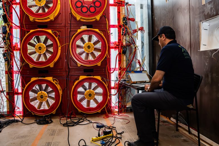 Large Building Airtightness Testing