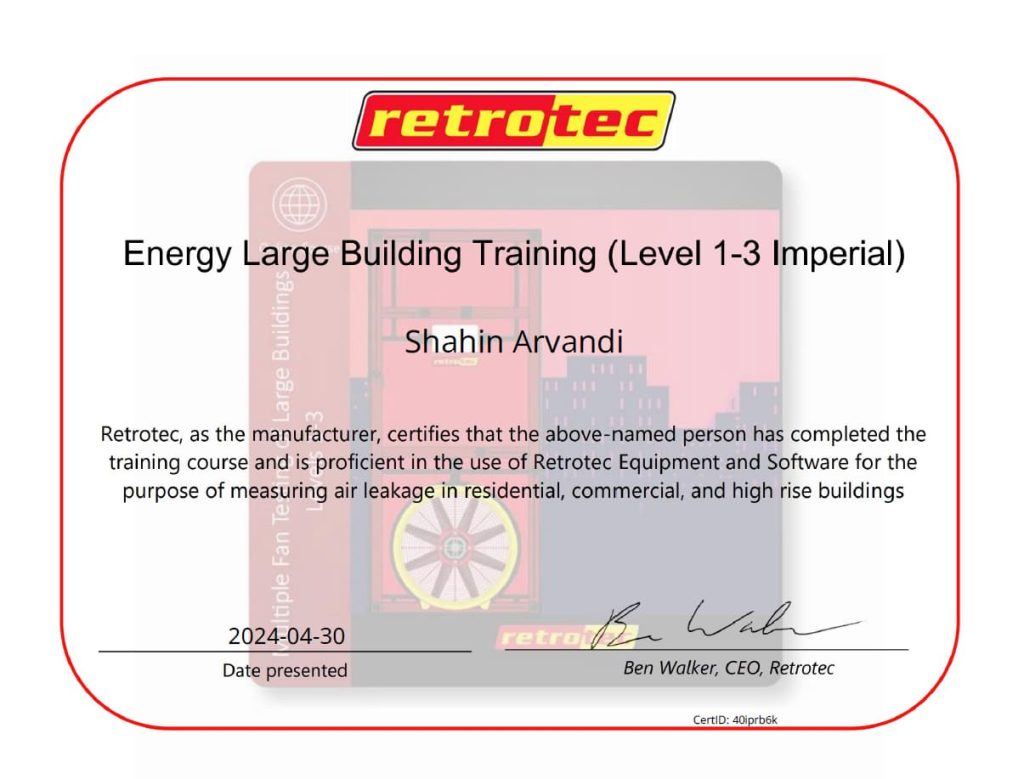 Energy Large Building Training (Level 1-3 Imperial)