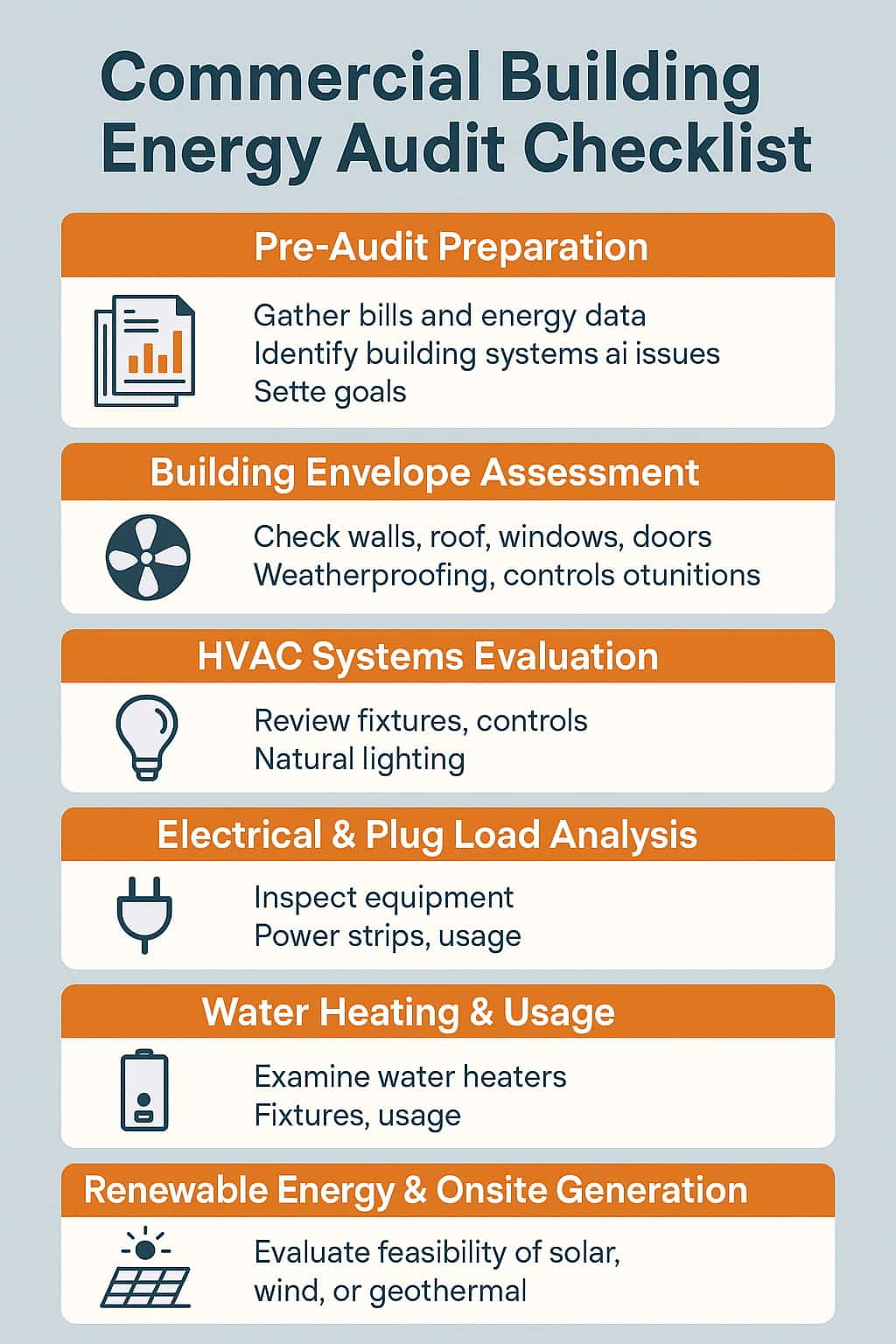 Commercial Building Energy Audit Checklist