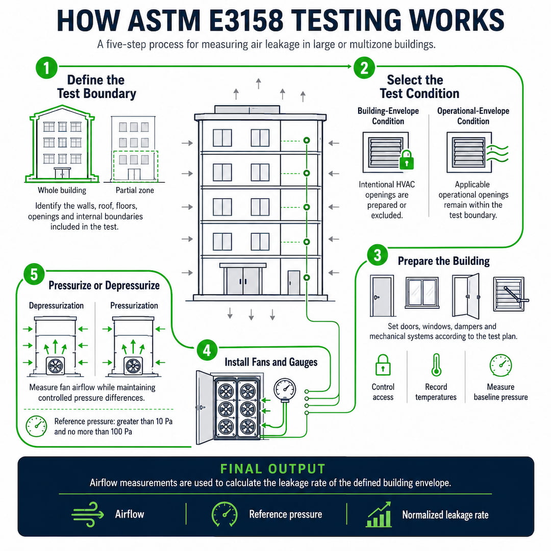 how ASTM E3158 work