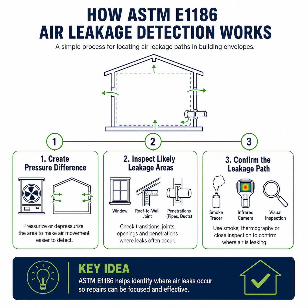 how astm e1186 work?